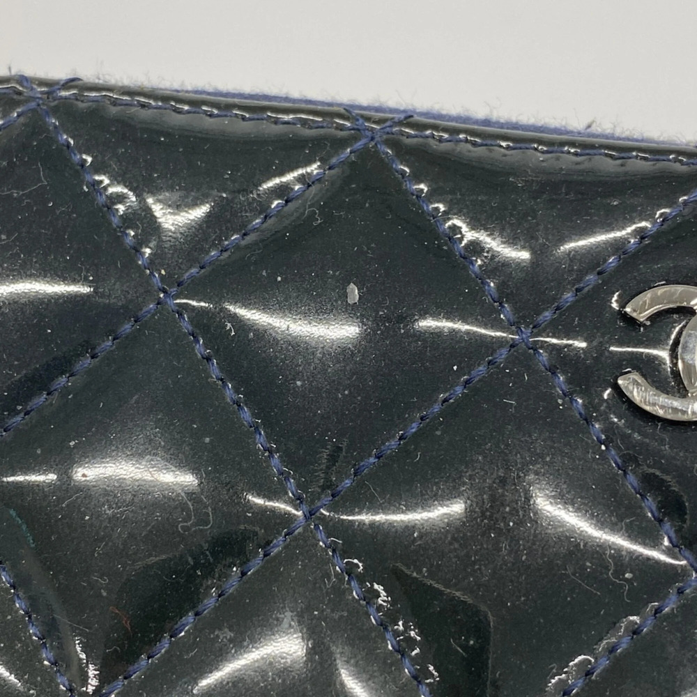 CHANEL Authentic Blue Leather Wallet - Picture 7 of 12